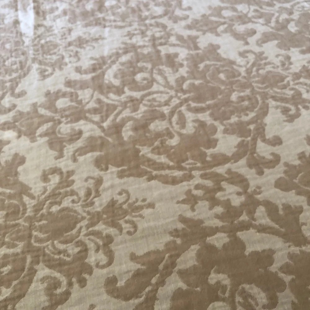 Pottery Barn Sorrel Toile Jacquard Duvet Cover Full Queen in Flax READ